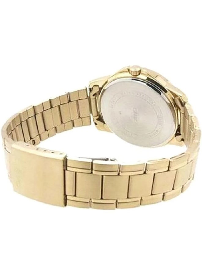 CASIO ساعة يد تناظرية من الفولاذ المقاوم للصدأ MTP-V004G-7BUDF - Image 3