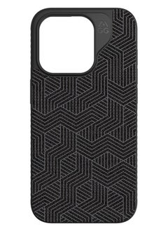 ZAGG Apple iPhone 15 Pro Case , ZAGG Cass - London Snap Series Magsafe Case - Black Geo  - Image 3