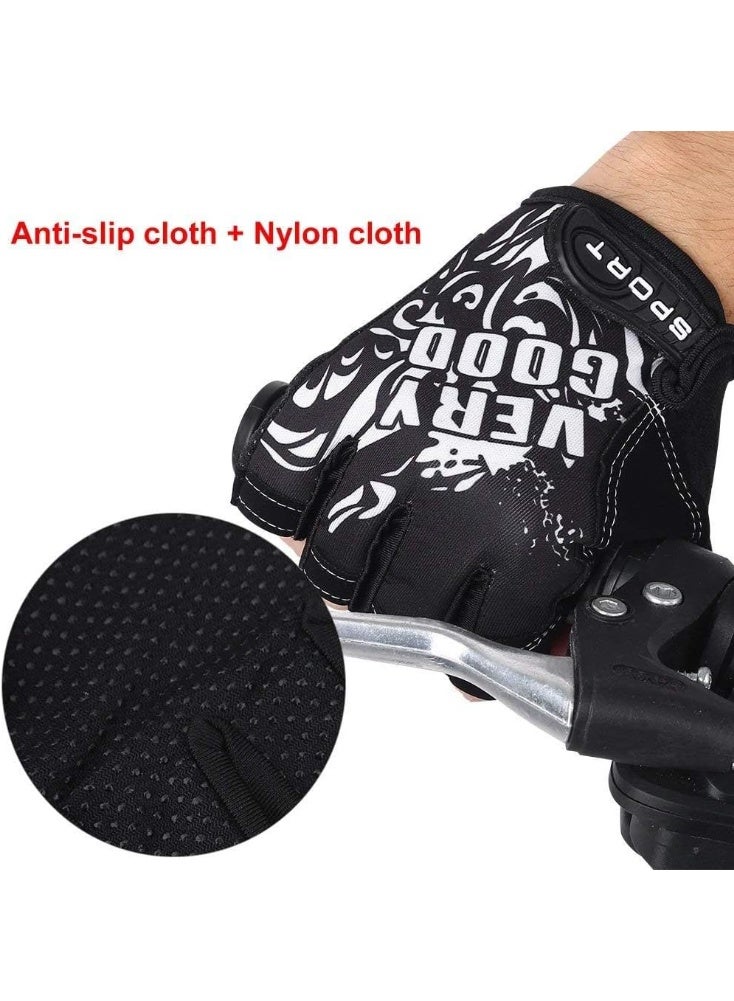 Half-finger sports gloves for the gym, weightlifting, and bodybuilding with a modern design; padded fitness gloves for comfortable palms; non-slip gloves with wrist support; breathable training gloves for men and women, suitable for the gym, CrossFit, strength training, and cycling. - Image 2