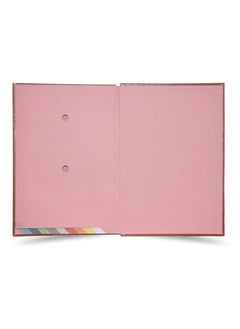 FIS FIS Signature Book, Vinyl Material Cover, 20 Sheets, Inside Sheets, Brown Color, 240 x 340 mm - FSCL20-10C  - Image 2