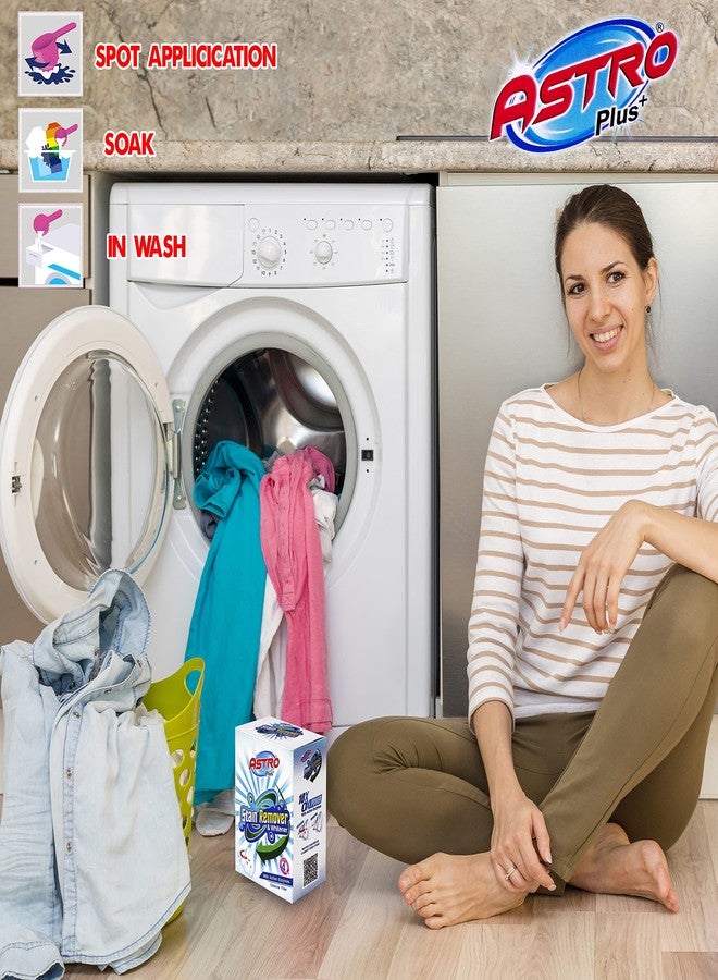ASTRO PLUS + ASTRO PLUS+ Stain Remover With Active Enzymes, Versatile Stain Fighter and Whitener (200 GM) - Image 3