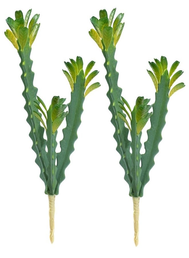 COTSEN 2 Pack 12.2 inch Artificial Succulents Artificial Cactus Plant Fake Cactus Unpotted Artificial Succulent Plants Home Garden Office Indoor and Outdoor Decor - Image 1