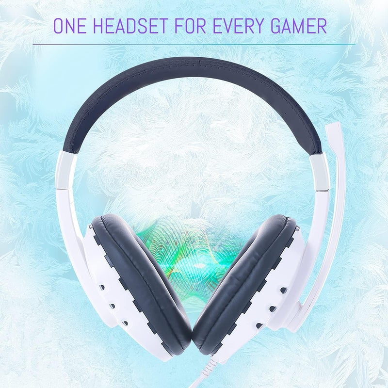 Orzly Gaming Keyboard and Mouse and Gaming Headset & Mouse Pad, Wired LED RGB Backlight Bundle for PC Gamers Users - 4 in 1 White Edition Hornet RX-250 - Image 5