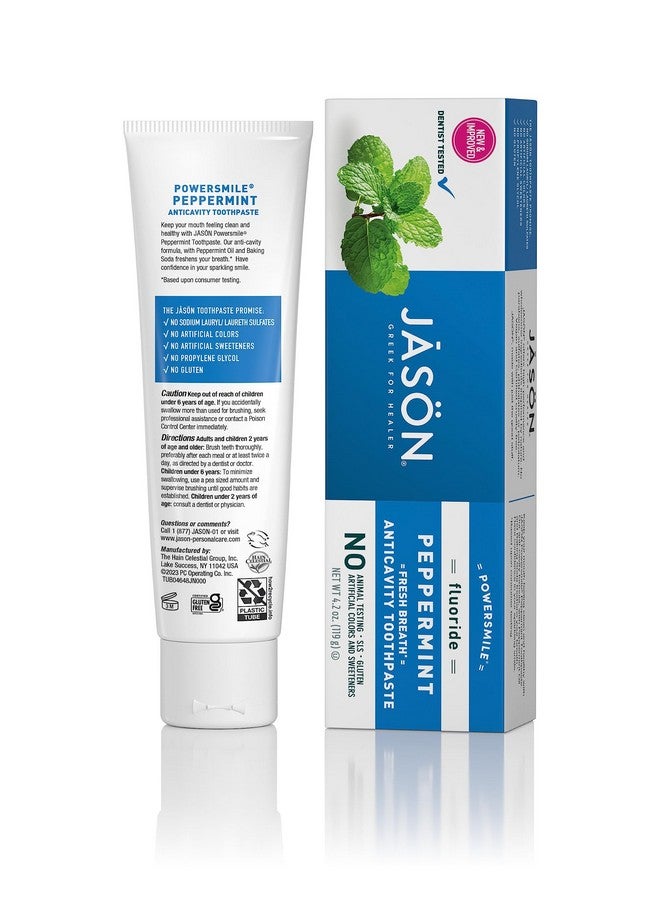 Jason Powersmile Toothpaste with Fluoride 4.2 oz - Image 2