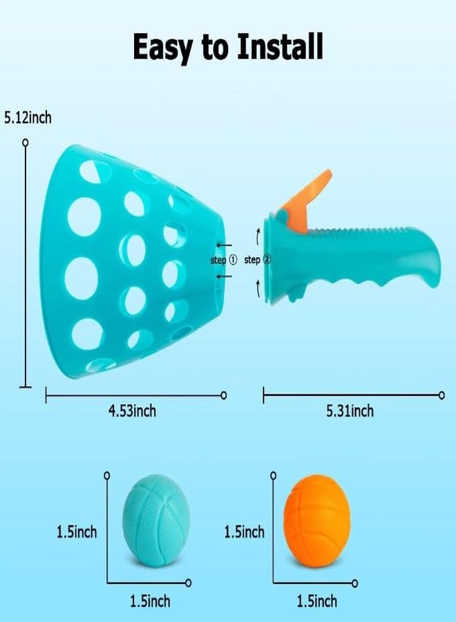 VIVITO مجموعة ألعاب VIVITO Click & Catch لإطلاق الكرات المزدوجة مع 3 كرات | لعبة رمي وإمساك داخلية وخارجية للأطفال والكبار | تعزز التنسيق والمهارات الحركية | مقاومة للماء | (متعددة الألوان، عبوة من قطعتين) - Image 5
