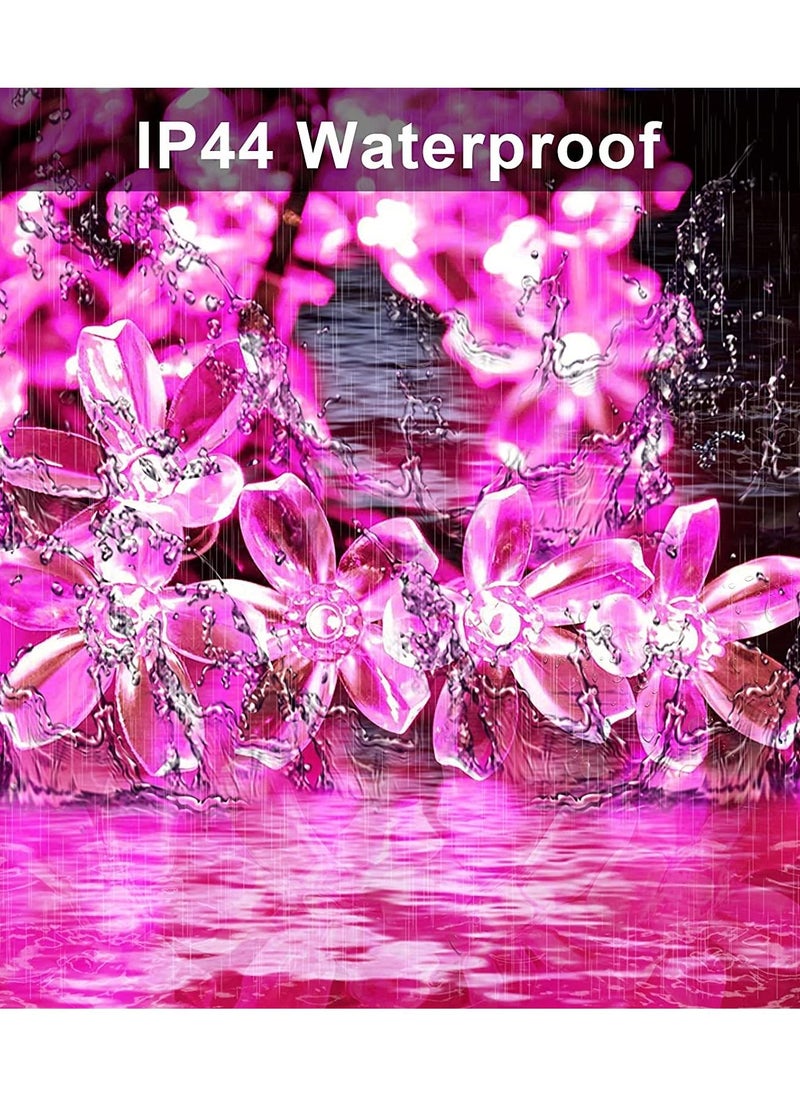 ACLIX Cherry Blossom Solar String Lights Pink/Clear 7meter  - Image 3