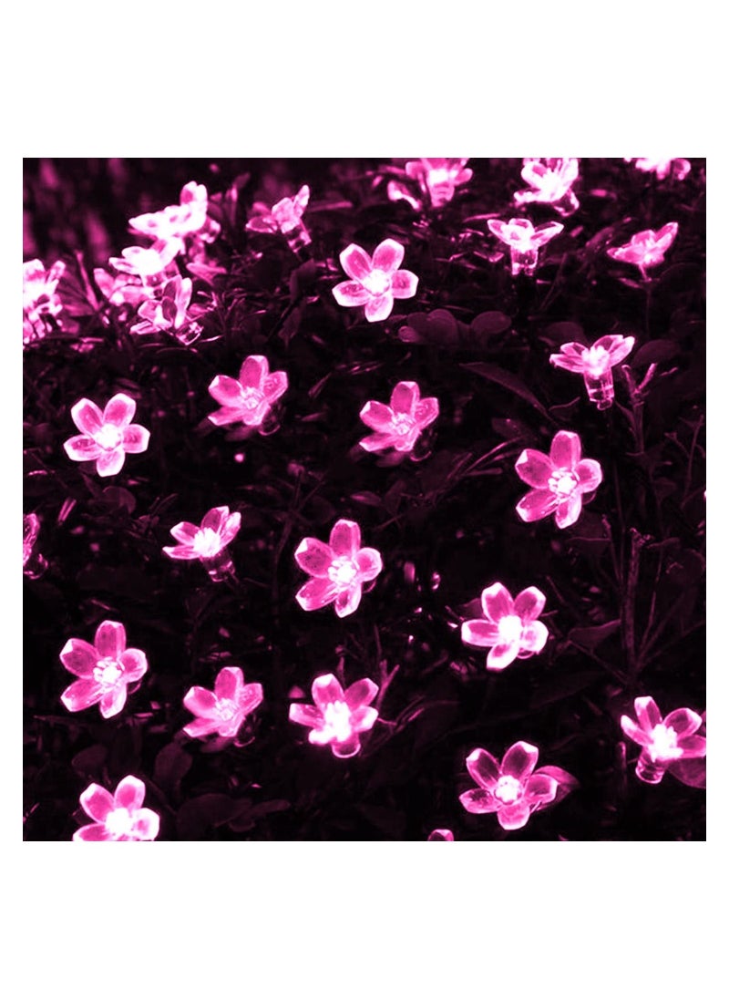 ACLIX Cherry Blossom Solar String Lights Pink/Clear 7meter  - Image 1
