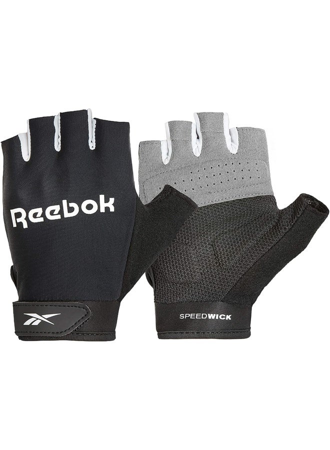 Reebok قفازات اللياقة البدنية - أسود - كبير  - Image 1
