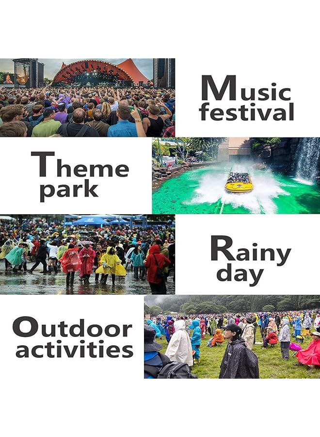 erorex Raincoat Poncho Clear Eva Kids Rain Coats Portable Hooded Poncho Jacket Rain Coat Quicksand Hood - Image 4