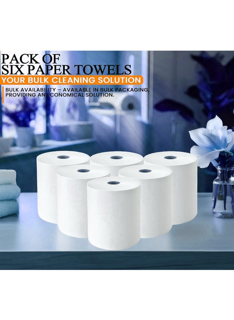 Swish Super Maxi Roll Tissue Paper, 1kg, Hand Towels 2 Ply - 6 Rolls - Image 4
