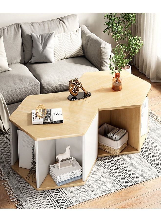 fashionhome طاولة قهوة جانبية لغرفة المعيشة بتصميم عصري بحجم 42 x 27 x 60 سم - Image 4