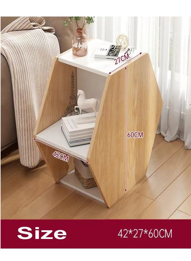 fashionhome طاولة قهوة جانبية لغرفة المعيشة بتصميم عصري بحجم 42 x 27 x 60 سم - Image 2