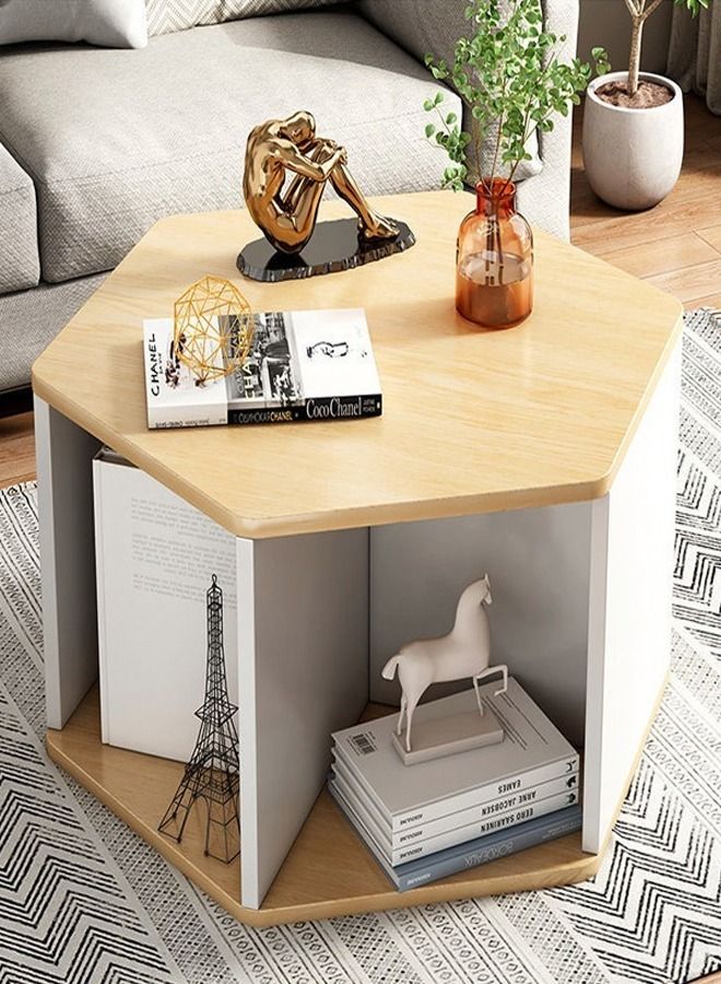 fashionhome طاولة قهوة جانبية لغرفة المعيشة بتصميم عصري بحجم 42 x 27 x 60 سم - Image 1