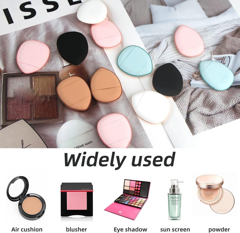 Feelhigh Finger Puff 12 Pcs Mini Makeup PuffSuitable For Foundation Concealer Eye ShadowBeauty Makeup Tools - Image 3