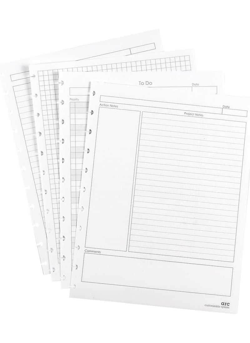 Staples STAPLES Arc Notebook Filler Paper LetterSize NarrowRuled White 8 12 x 11 50 Sheets  - Image 3