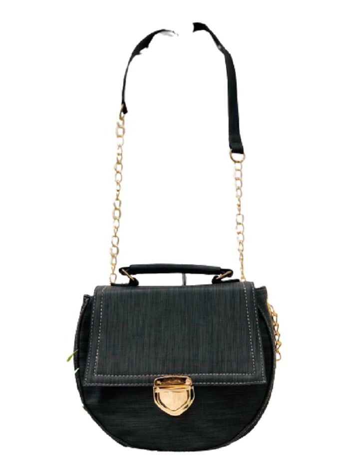 Women's Crossbody Bag - Handbag with Buckle, Inner Pocket and Zipper 