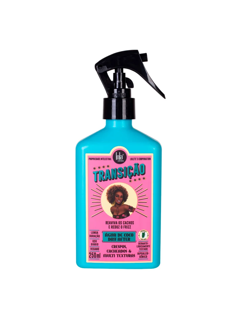 lola from rio Transicao Coconut Water Spray Natural Texture Regainer For Coily & Curly Hair 250 mL