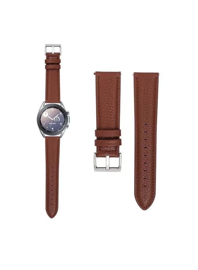 إيف سوار بديل من الجلد الطبيعي مقاس 22 مم لساعة هواوي جي تي 2 برو بني