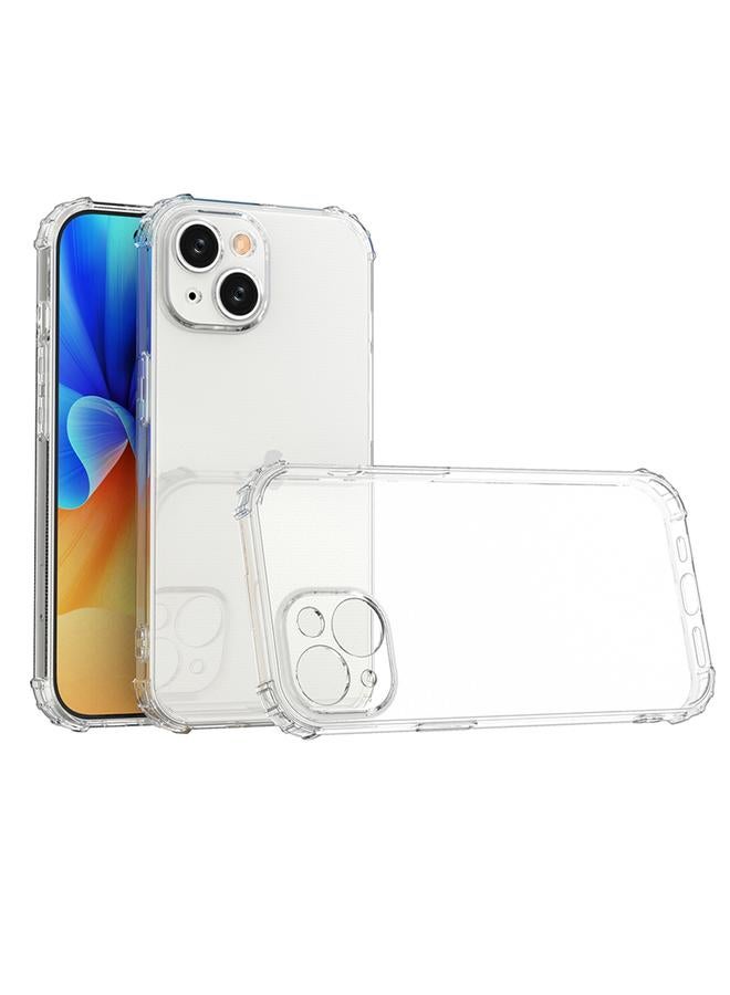 S-TOP Case For iPhone 15 Four-Corner Shockproof Clear TPU Phone Case - Image 1