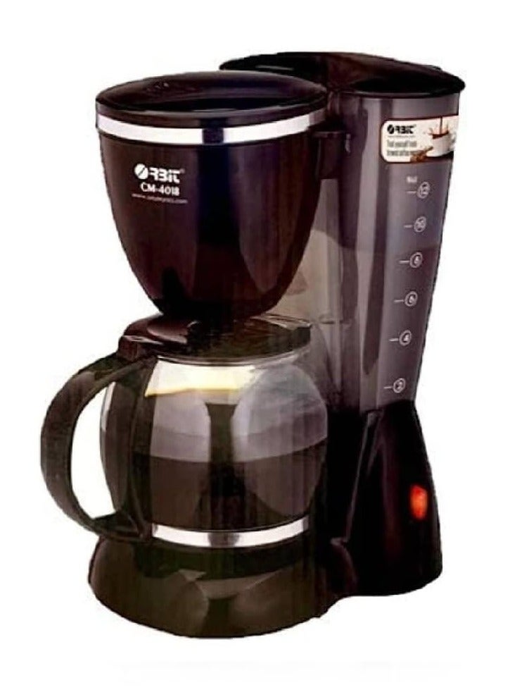 أوربت ماكينة صنع القهوة باللون الأسود/الشفاف