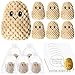 RoundFunny 6 Sets Mini Knitted Wool Potato Gift Funny Crochet Plush Potato with Positive Card Cute Support Gift for Friend Office Birthday Baby Shower Party Decor Classic - Image 2