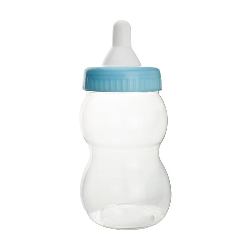 Firefly Imports FIREFLY IMPORTS Jumbo Milk Baby Bottle Coin Bank Plastic Container Baby Shower Game Favor 13inch Light Baby Blue 