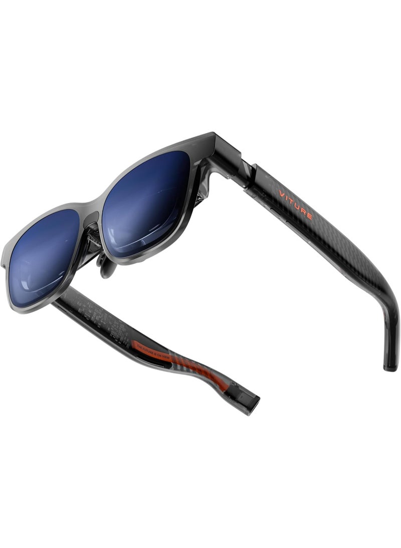 VITURE نظارات VITURE Luma AR/XR — شاشة فائقة الوضوح 1200 بكسل بحجم 146 بوصة، مجال رؤية 50 درجة، ثلاثية الأبعاد، طبقة كهروكرومية، إمكانية تعديل التعتيم، نظارات ذكية لأجهزة iPhone 17/16/15، Android، Mac، PC، Steam Deck، PS5، Switch، Switch 2 - Image 1