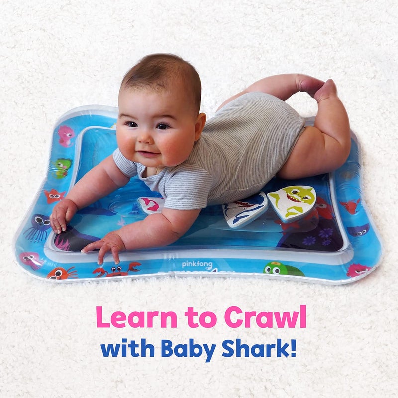 WowWee Baby Shark Tummy Time Water Filled Play Mat - Infant Toys to Help Learn How to Crawl - Baby Shark Official - Image 5