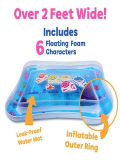 WowWee Baby Shark Tummy Time Water Filled Play Mat - Infant Toys to Help Learn How to Crawl - Baby Shark Official  - Image 2