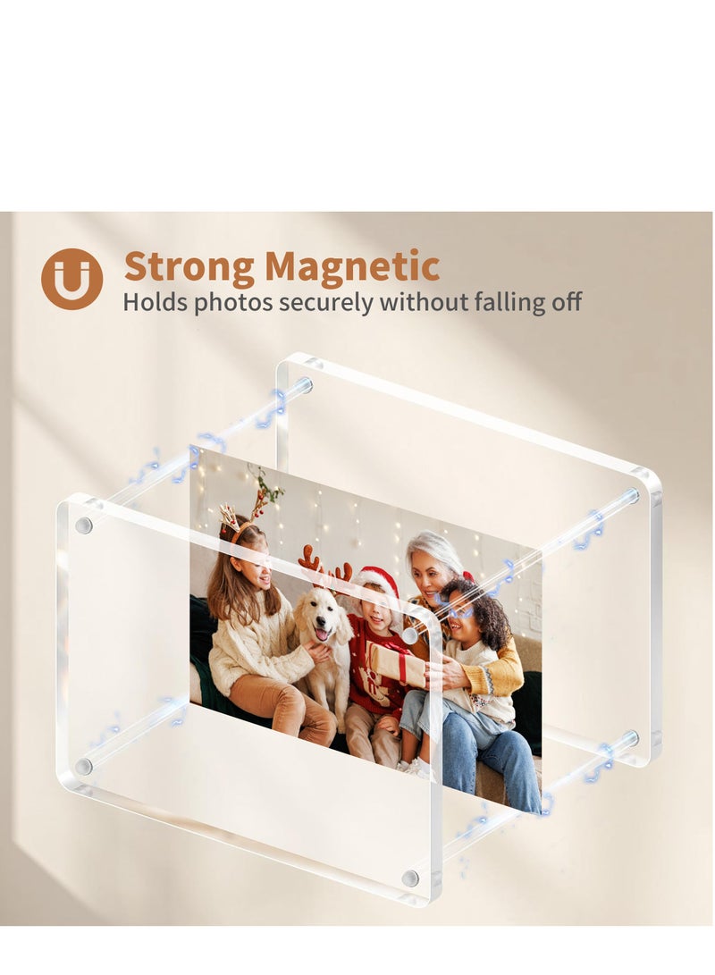 إطار صور مزدوج الجوانب من الأكريليك مع مغناطيس - عبوة من 2 - Image 4