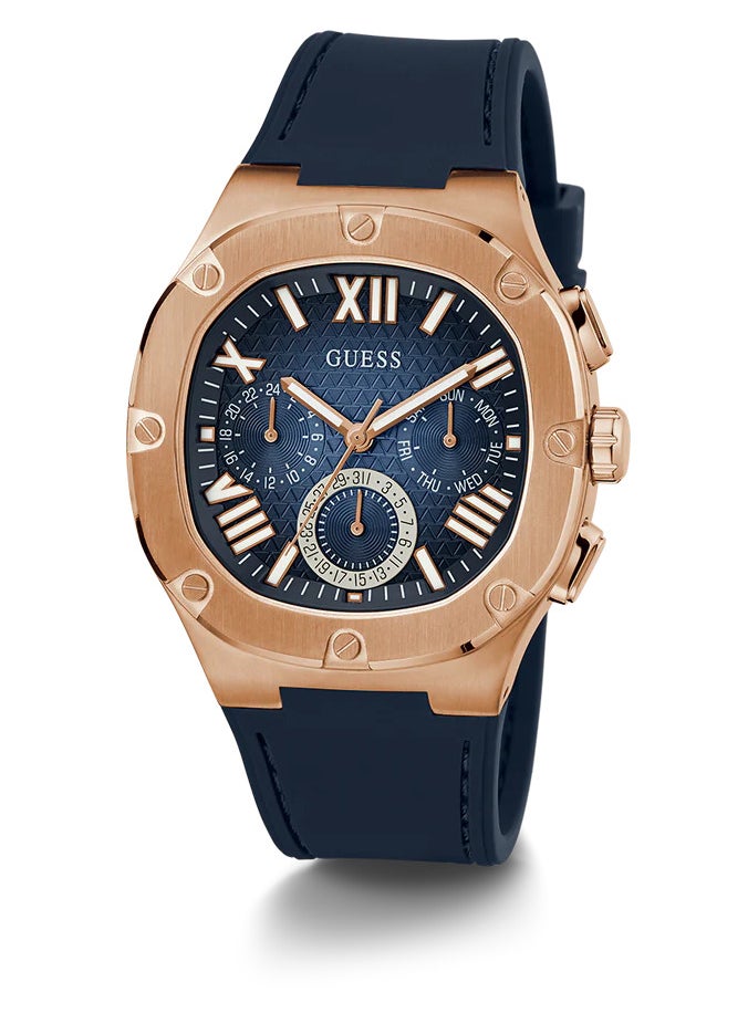 GUESS Mens Navy Rose Gold Tone Multi-function Watch GW0571G2 - pzsku/Z545352A0CAE3C75AF142Z/45/_/1741518965/99fd777e-8ce5-40aa-b2e6-30c547db22bd