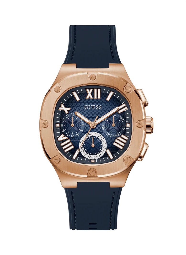 GUESS Mens Navy Rose Gold Tone Multi-function Watch GW0571G2 - pzsku/Z545352A0CAE3C75AF142Z/45/_/1741518966/4c0cc862-4156-4583-8ad1-fcdf573f8c69