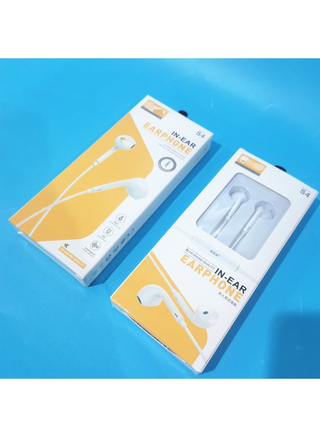 Bass Semi-in-ear Wire-controlled Wired Headphones For Android Smartphones Type-c Headphones Spot Wholesale-Color:S5/in-ear Round Hole Headphones  - Image 4