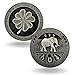 Luck Lab Two Sided Lucky Coin Featuring One Side with a Four Leaf Clover and One Side with Elephant and Lucky Symbols 15 inches - Image 2