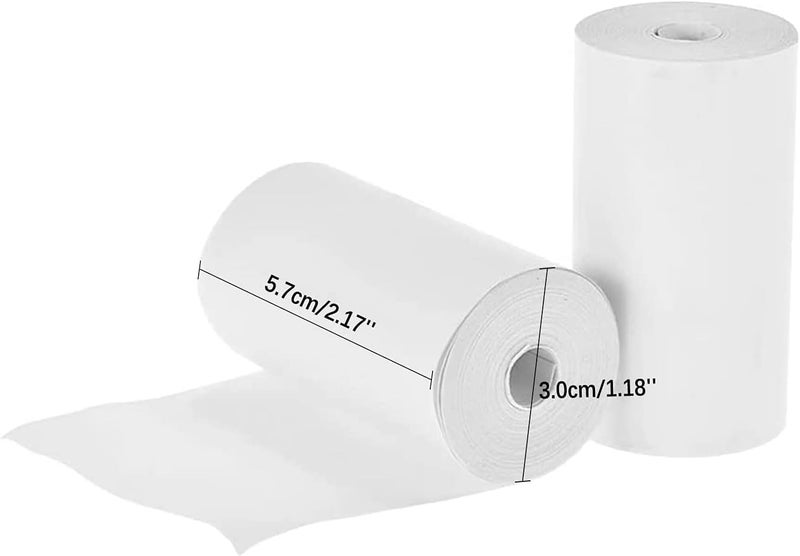 إي سي في في ورق طابعة الإيصالات الحرارية، مناسب لطوابير الانتظار في البنوك، والمستشفيات، والفنادق، ومنافذ الدفع، والمطاعم، ومحلات السوبر ماركت، ومتاجر التجزئة (57 × 30 مم، 10 لفات/عبوة) - Image 4