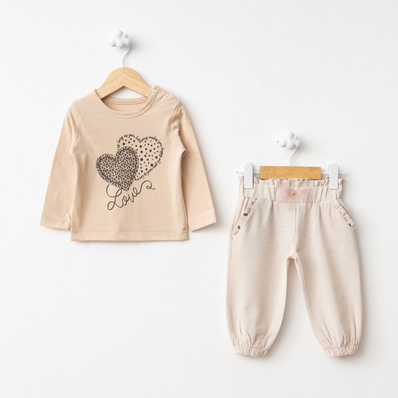FOR MY BABY Baby Fou Floral Print Vest 3 Piece Set - Image 2