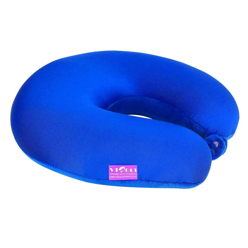 Viaggi Royal Blue Microbeads Travel Neck Pillow PMB007C - Image 4