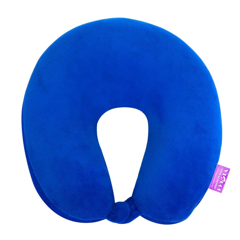Viaggi Royal Blue Microbeads Travel Neck Pillow PMB007C - Image 1