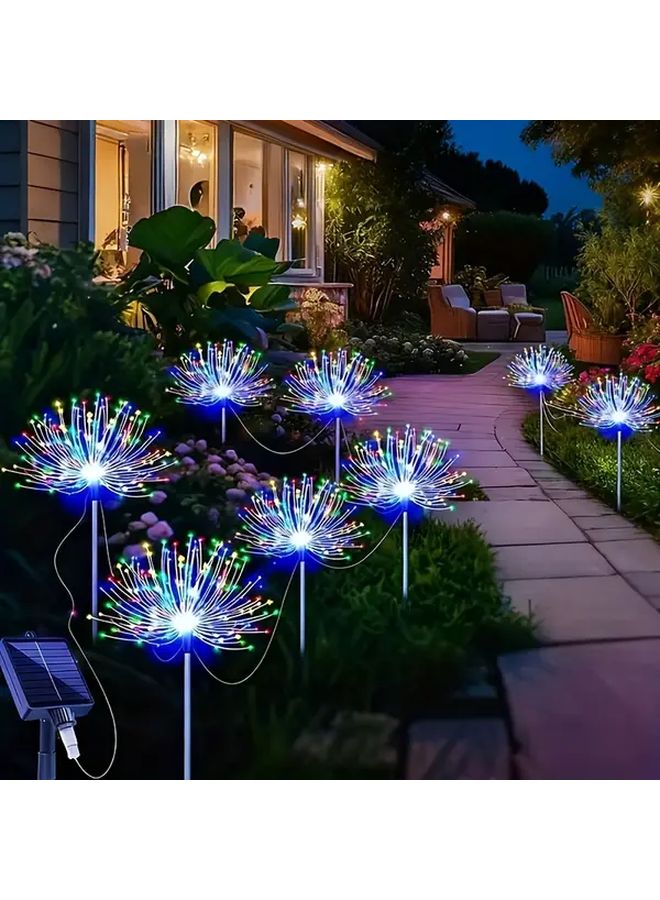 أضواء حديقة الطاقة الشمسية للألعاب النارية 480 LED انفجار نجمي 8 أوضاع ديكور خارجي أبيض - Image 5