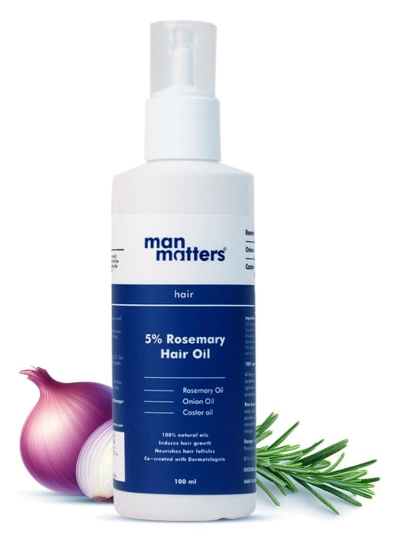 Man Matters Hair Oil With Rosemary, Onion, Bhringraj, Shikkai Hair And Protects Shine - Image 1