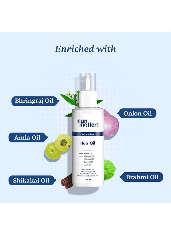 Man Matters - Hair Oil With Rosemary, Onion, Bhringraj, Shikkai Hair And Protects Shine - Image 1