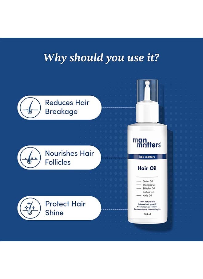 Man Matters - Hair Oil With Rosemary, Onion, Bhringraj, Shikkai Hair And Protects Shine - Image 1