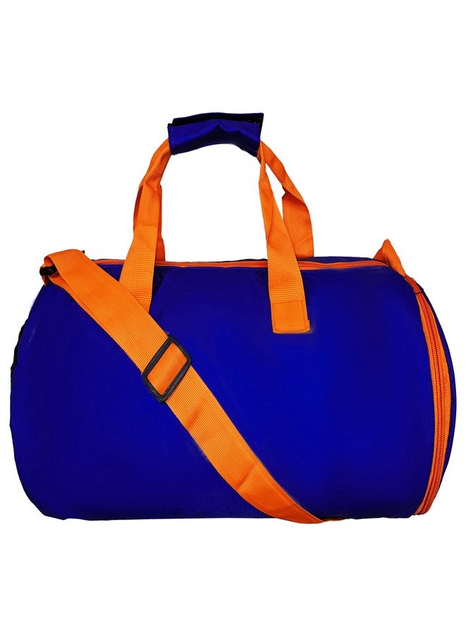 حقيبة سفر قابلة للطي من جروبرز، سعة 20-25 لترًا، تتضمن حقيبة رياضية مع جيب للأحذية، وزجاجة خلط سعة 400 مل، وقفازات للمعصم، وحقيبة سفر خفيفة الوزن ومقاومة للماء (43×25×23 سم) للرجال والنساء - أزرق - Image 4