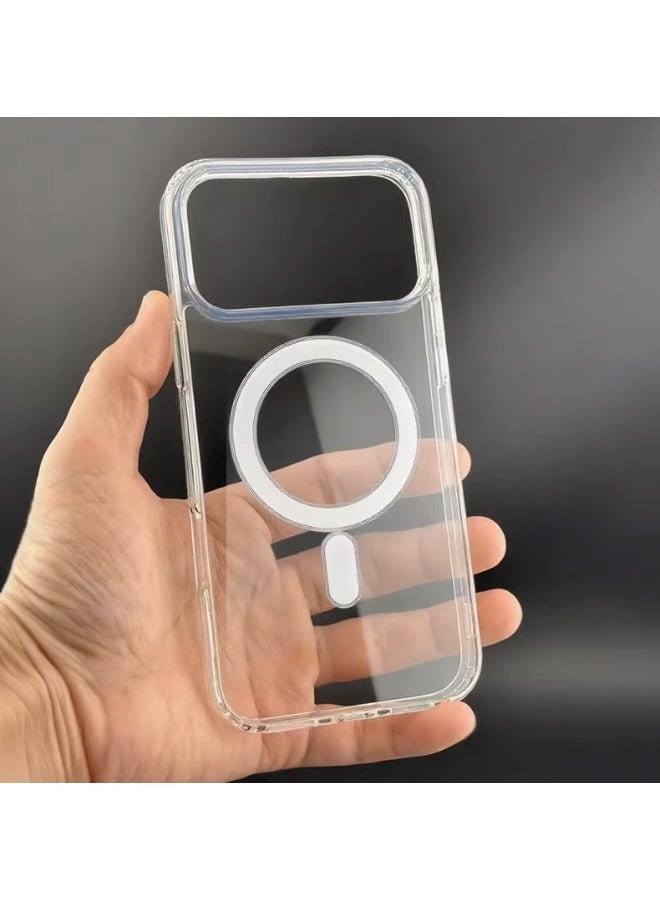 RADSUN Clear Magnetic Shockproof Case Cover for iPhone 17 Pro – Transparent Slim Protective Case with Strong Magnetic Adsorption & Drop Protection - Image 5