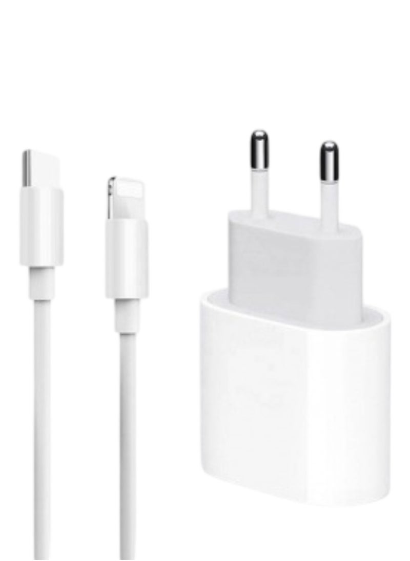 Generic USB C Charging Connector 20W Power Adapter Fast Charger Type C Charger with 6.6ft Lightning Cable for iPhone 13/13Pro/13 Pro Max/12/11/XR/XS Max/X/8/7/6 Plus,SE  - Image 2