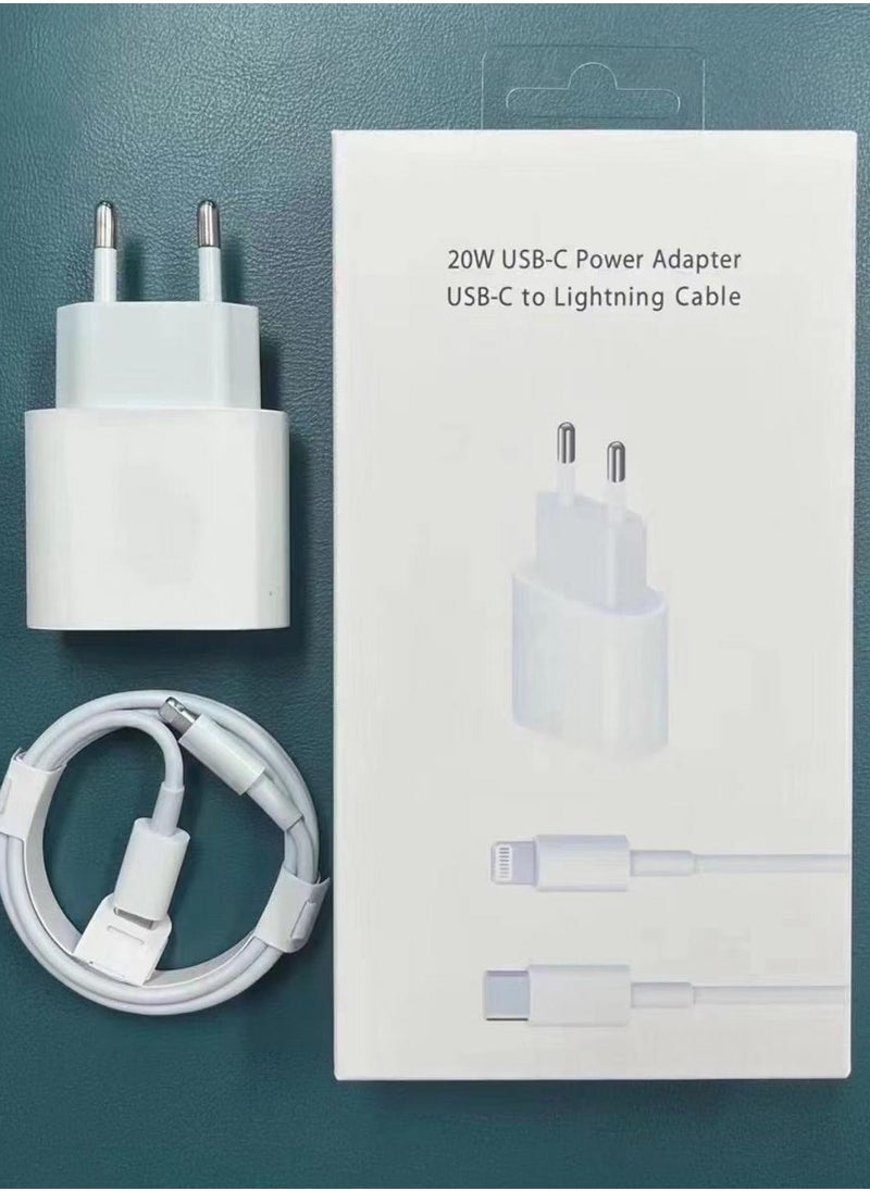 Generic USB C Charging Connector 20W Power Adapter Fast Charger Type C Charger with 6.6ft Lightning Cable for iPhone 13/13Pro/13 Pro Max/12/11/XR/XS Max/X/8/7/6 Plus,SE  - Image 5