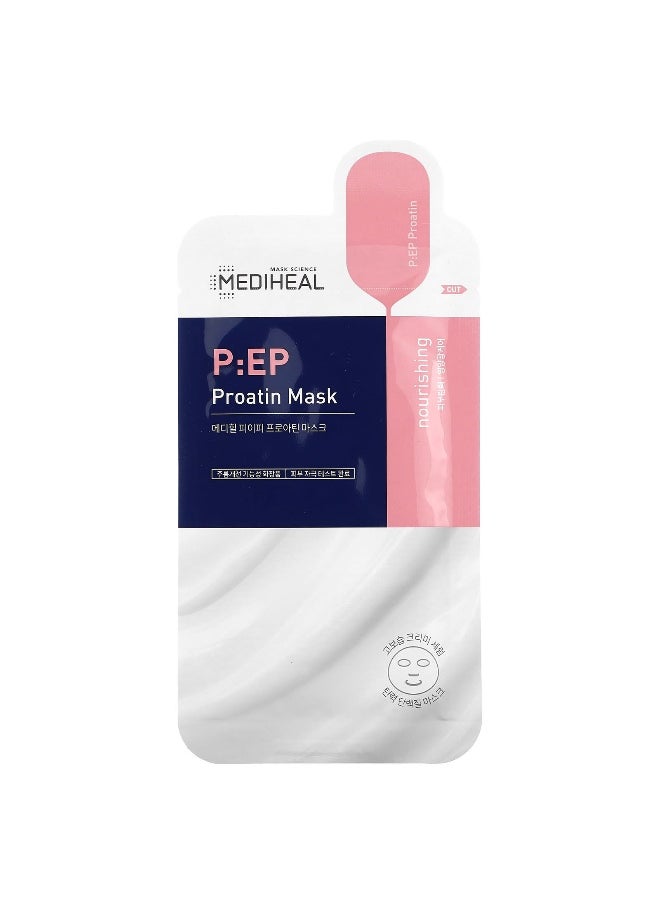 MEDIHEAL MEDIHEAL, P:EP Proatin Beauty Mask, 1 Sheet, 0.84 fl oz (25 ml)  - Image 1
