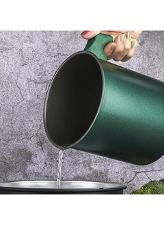 Generic 1.4L Steel Oil Grease Filter Container, Removable Filter, Lid, Frying Oil Degreaser (Metallic Green)  - Image 4
