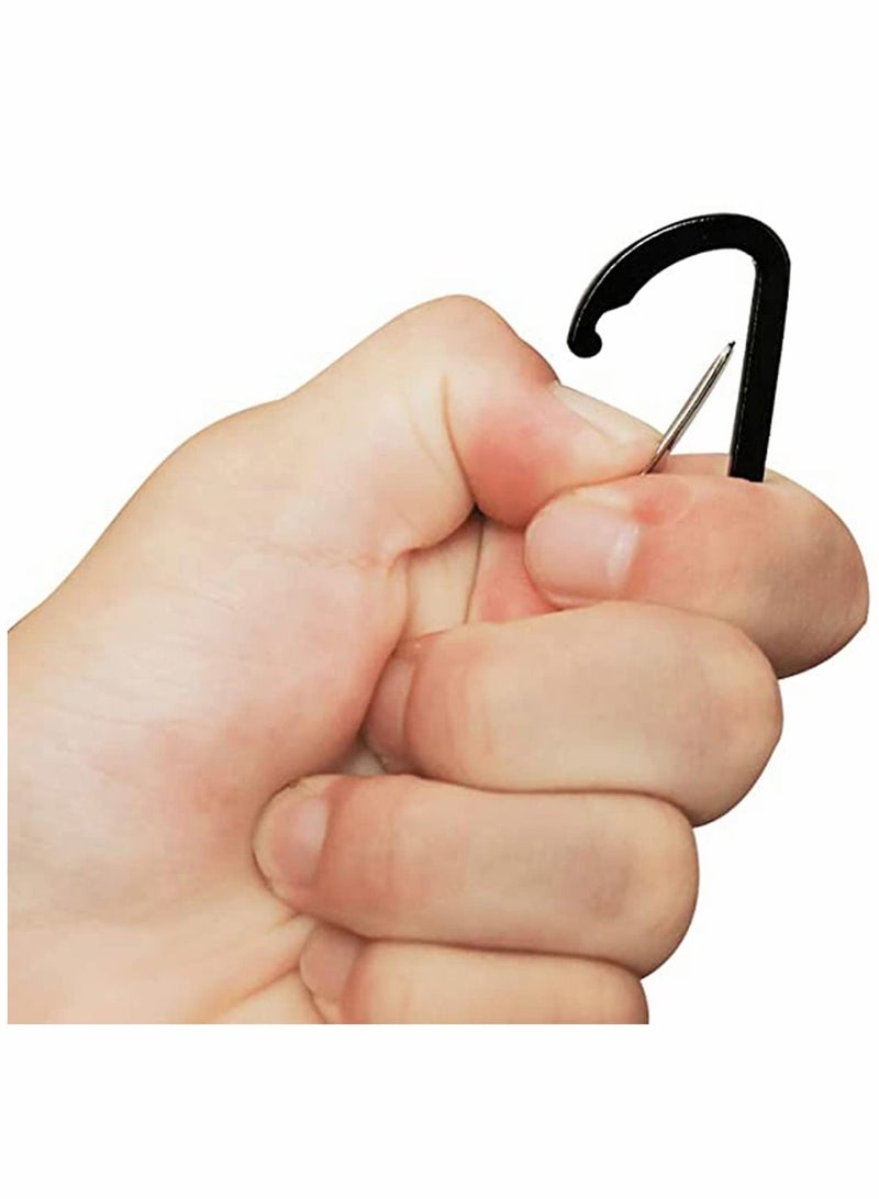 Y&D Keychain Clips Mini Carabiner, 10 Pcs luminum Durable Quick Release Auto Locking D-shape Spring Loaded Wire Gate Clip for Home, Rv, Camping, Fishing, Hiking, Traveling and Sports Outdoors  - Image 3