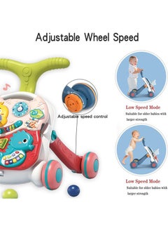 Beauenty 3 In 1 Learning Walker for Babies,Sit to Stand Baby Walker, Baby Push Walkers and Activity Center Walker, Musical Walking Toys, Adjustable Push Walkers for Boys Girls Toddlers Over 6 Months  - Image 2